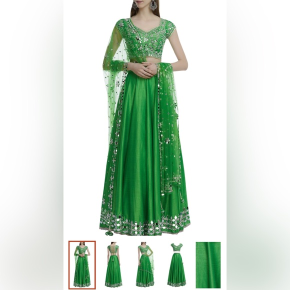 SOLD Preeti s Kapoor 3 pc lehenga set - Picture 3 of 12